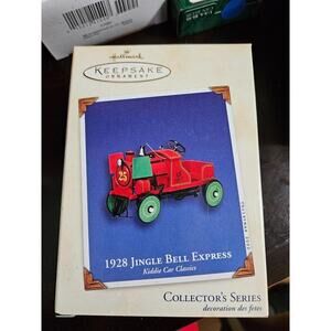 "1928 Jingle Bell Express" 2002 Die-Cast Metal Hallmark Keepsake Ornament - NIB